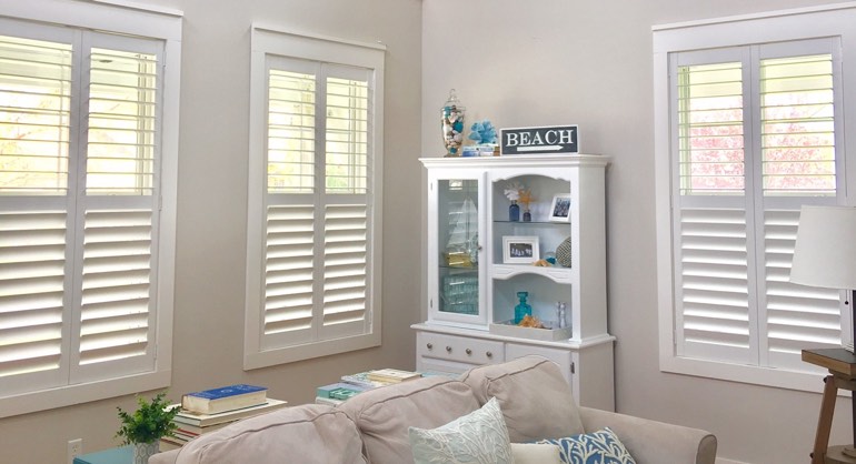 Atlanta Georgia shutters in living room